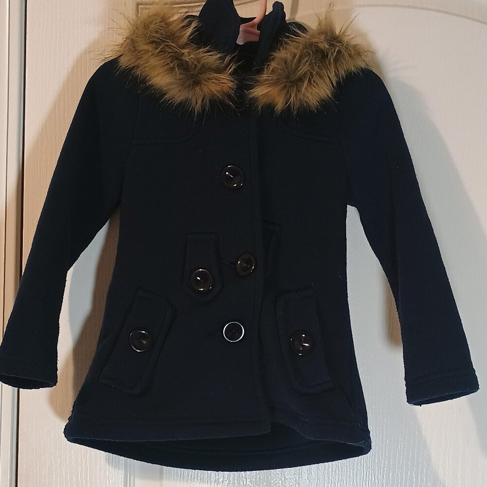 Unik/Pea Coat/Girls Size 2/Color N/A/Fleece DB Winter Hooded